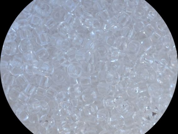 Чешский бисер Preciosa №10/0, круглый, цвет 00050 белый прозрачный, 50 г