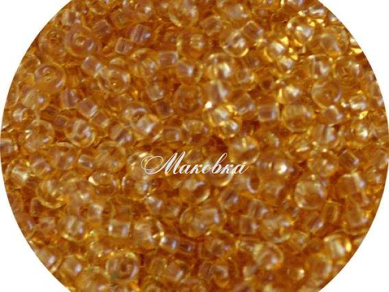 Чешский бисер Preciosa №10/0, круглый, цвет 10020, желтый 50 г