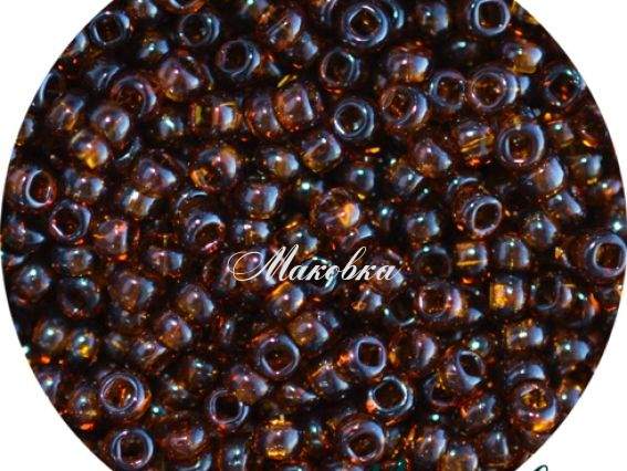Чешский бисер Preciosa №10/0, круглый, цвет 10110 коричневый 50 г