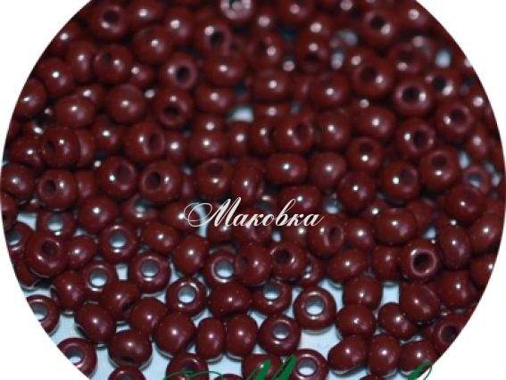 Чешский бисер Preciosa №10/0, круглый, цвет 13780 темно-коричневый, 50 г