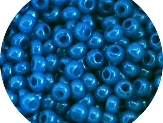 Чешский бисер Preciosa №10/0, круглый, цвет 17136 синий 50 г