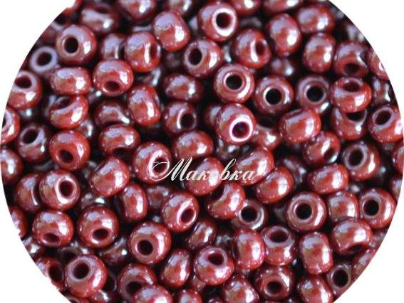 Чешский бисер Preciosa №10/0, круглый, цвет 18600 т.-коричневый, 50 г