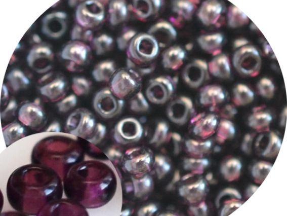 Бисер 5 гр Preciosa 20080 прозрачный фиолетовый