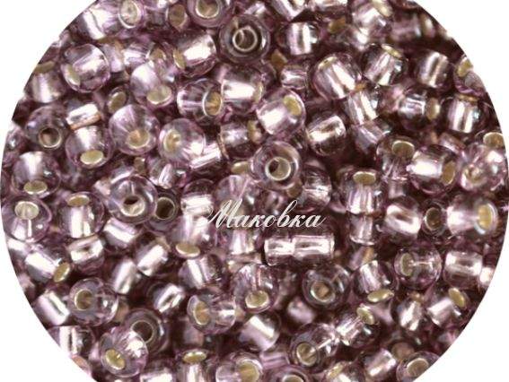 Чешский бисер Preciosa №10/0, круглый, цвет 27010 лиловый, 50 г