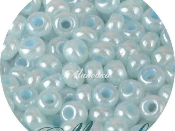 Чешский бисер Preciosa №10/0, круглый, цвет 37132 голубой 50 г