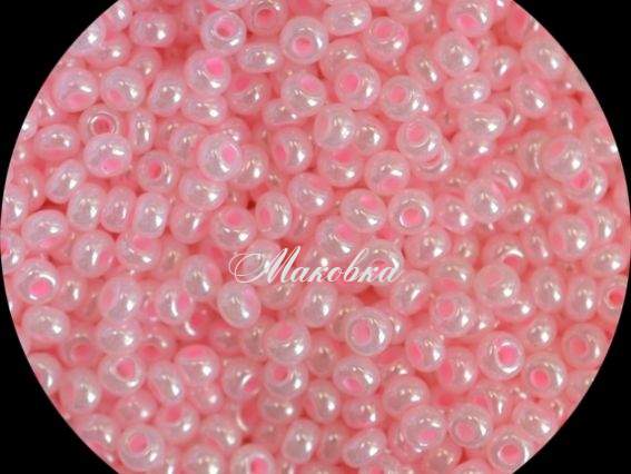 Чешский бисер Preciosa №10/0, круглый, цвет 37173 розовый, 50г