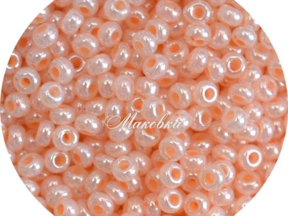 Чешский бисер Preciosa №10/0, круглый, цвет 37188 персиковый, 50г