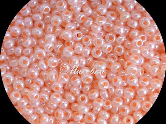 Чешский бисер Preciosa №10/0, круглый, цвет 37189 персиковый, 50г