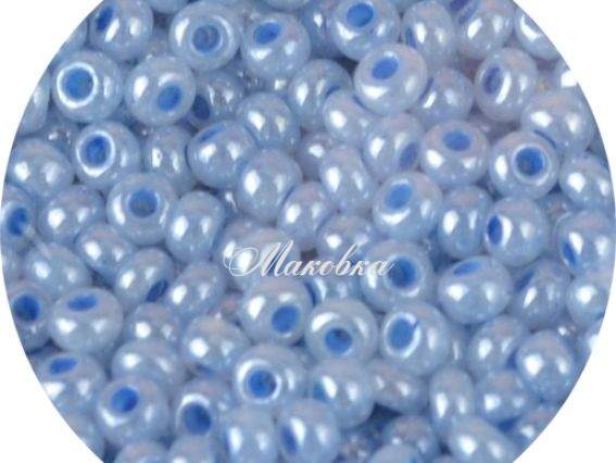 Чешский бисер Preciosa №10/0, круглый, цвет 37336 голубой 50 г