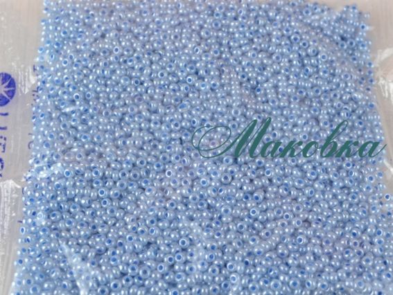Preciosa Чешский бисер №10/0, круглый, цвет 37336 голубой