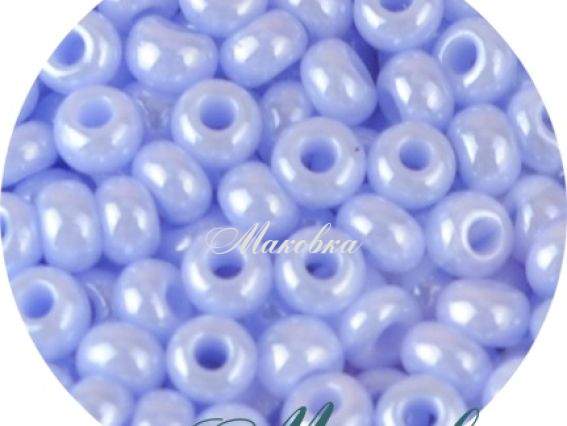 Чешский бісер Preciosa №10/0, круглый, цвет 38000 голубой 50 г
