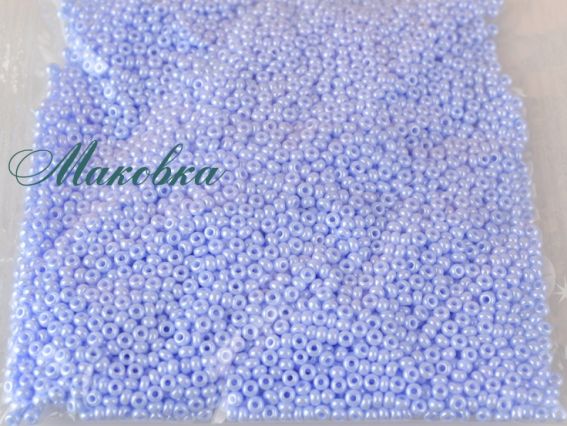 Preciosa  Чешский бисер №10/0, круглый, цвет 38000 голубой