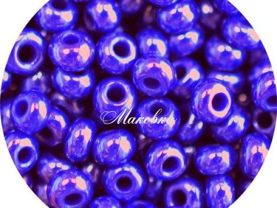 Чешский бисер Preciosa №10/0, круглый, цвет 38060 синий 50 г