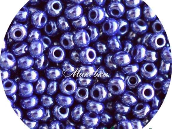 Чешский бисер Preciosa №10/0, круглый, цвет 38070 синий 50 г