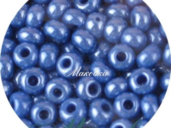 Чешский бісер Preciosa №10/0, круглый, цвет 38210 синий Чешский бісер Preciosa №10/0, круглый, цвет 38210 синий