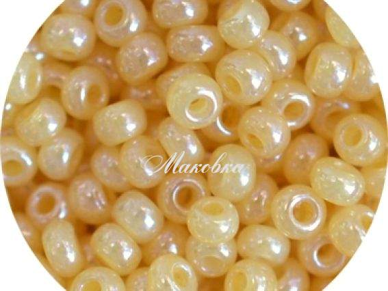 Чешский бисер Preciosa №10/0, круглый, цвет 47185 желто-персиковый 50 г