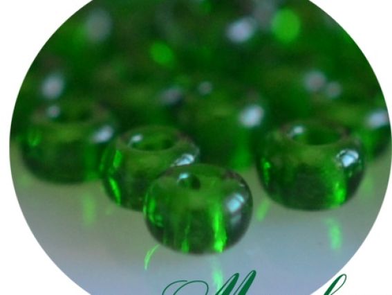 Чешский бисер Preciosa №10/0, круглый, цвет 50120 зеленый, 50 г