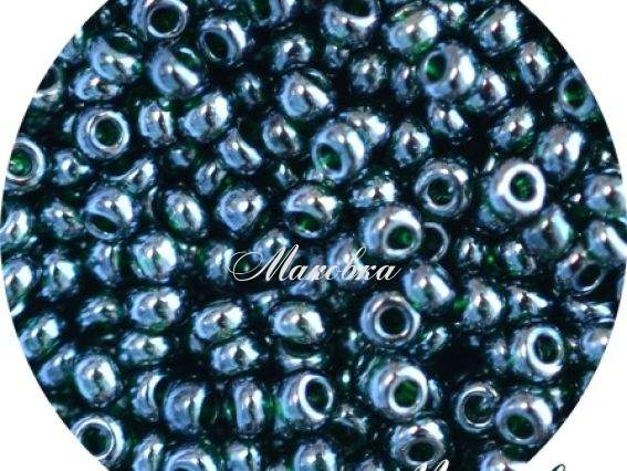 Чеський бісер Preciosa №10/0, круглий, колір 56150 темно-зелений Чеський бісер Preciosa №10/0, круглий, колір 56150 темно-зелений