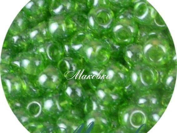 Чешский бисер Preciosa №10/0, круглый, цвет 56430 зеленый, 50 г