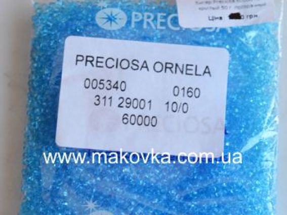 Preciosa  Чешский бисер №10/0, круглый, цвет 60000
