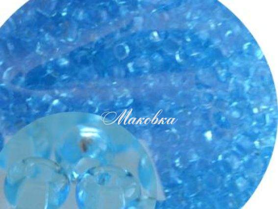 Бисер 5 гр Preciosa 60000 прозрачный голубой