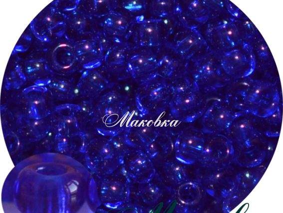 Чешский бісер Preciosa №10/0, круглый, цвет 60300 темно-синий, 50 г Чешский бісер Preciosa №10/0, круглый, цвет 60300 темно-синий, 50 г