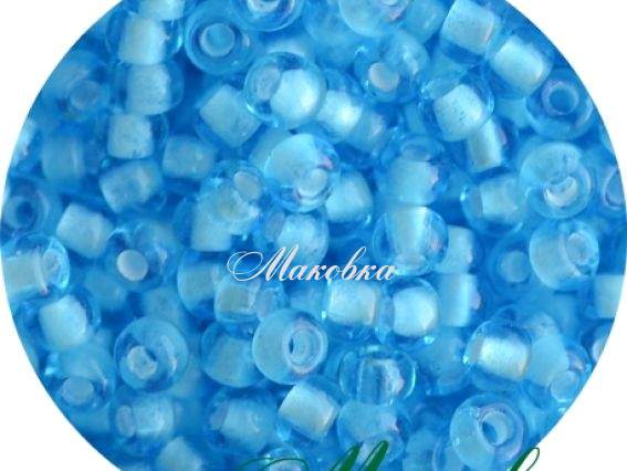 Чешский бисер Preciosa №10/0, круглый, цвет 65016 ярко-голубой