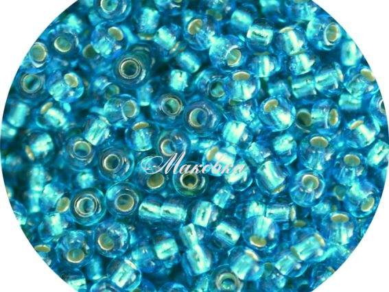 Бісер 5 гр Preciosa 67150 прозорий срібло світло-синій Бісер 5 гр Preciosa 67150 прозорий срібло світло-синій