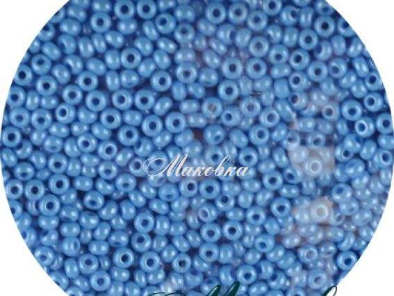 Чешский бисер Preciosa №10/0, круглый, цвет 68050 светло-синий, 50г