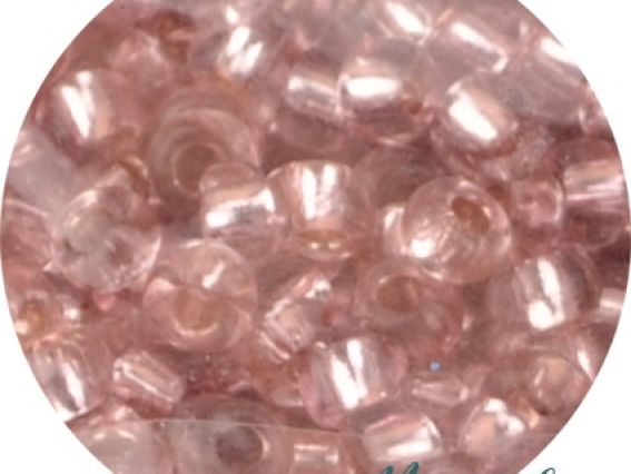 Чешский бісер Preciosa №10/0, круглый, цвет 78194 пыльная роза с серебром 50 г Чешский бісер Preciosa №10/0, круглый, цвет 78194 пыльная роза с серебром 50 г