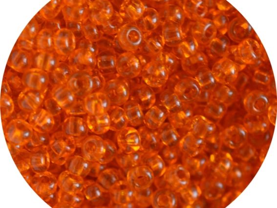 Чешский бисер Preciosa №10/0, круглый, цвет 90000 св. оранжевый