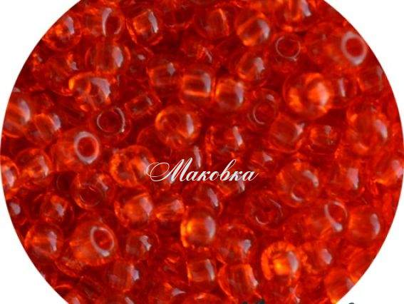 Чешский бисер Preciosa №10/0, круглый, цвет 90030 оранжевый мандарин 50 г