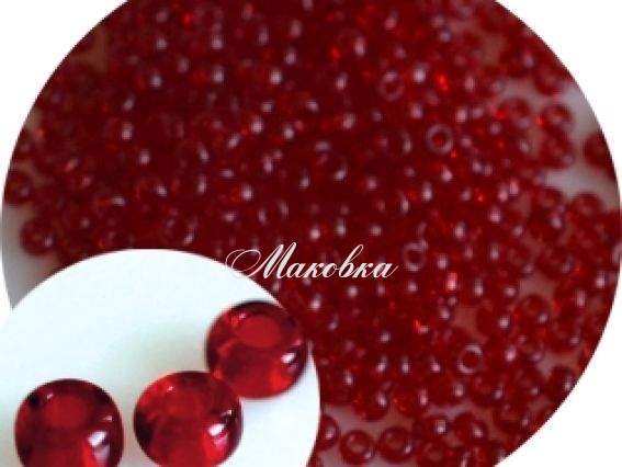 Чешский бисер Preciosa №10/0, круглый, цвет 90090 вишневый