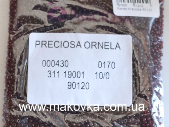 Preciosa Чешский бисер №10/0, круглый, цвет 90120