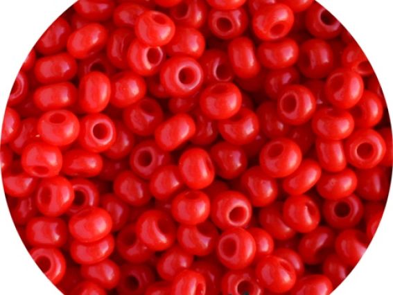 Чешский бисер Preciosa №10/0, круглый, цвет 93170 красный