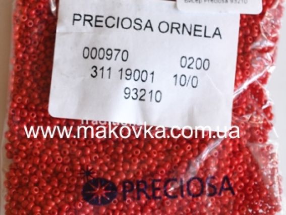 Preciosa  Чешский бисер №10/0, круглый, цвет 93210