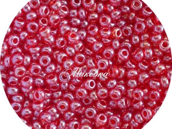 Чешский бисер Preciosa №10/0, круглый, цвет 96070 красный рубин, 50 г
