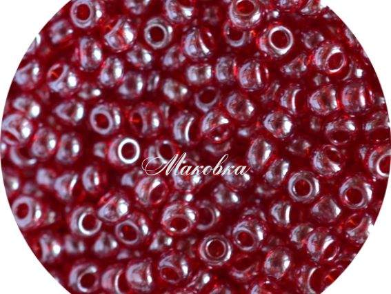 Чешский бисер Preciosa №10/0, круглый, цвет 96090 гранат, 50 г