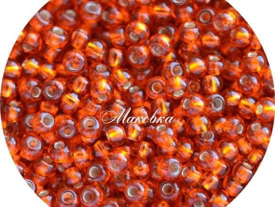 Чеський бісер Preciosa №10/0, круглий, колір 97030 помаранчевий 50г Чеський бісер Preciosa №10/0, круглий, колір 97030 помаранчевий 50г