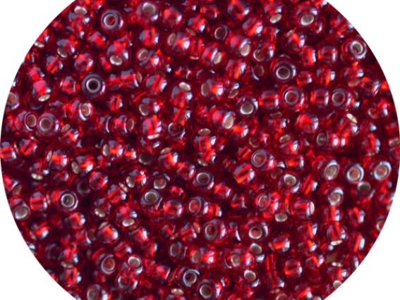 Чешский бисер Preciosa №10/0, круглый, цвет 97090 сиамский рубин 50г