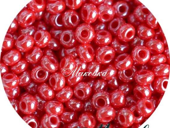 Чешский бисер Preciosa №10/0, круглый, цвет 98170 красный