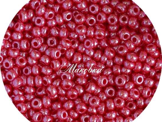 Чешский бисер Preciosa №10/0, круглый, цвет 98190 вишня