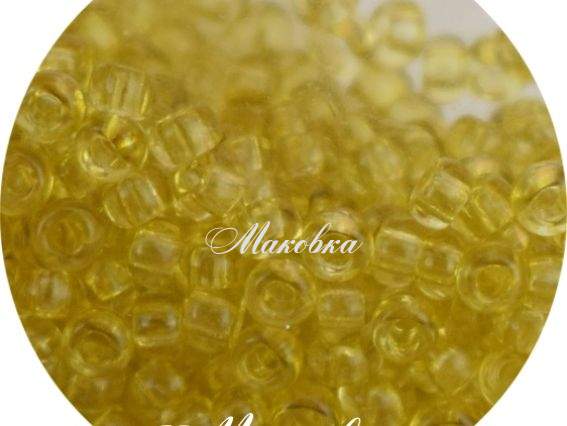 Чеський бісер Preciosa №10/0, круглий, колір 01151 жовтий, 50 г Чеський бісер Preciosa №10/0, круглий, колір 01151 жовтий, 50 г