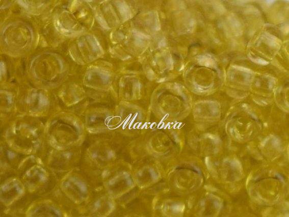 Бисер 5 гр Preciosa 01151 сольгель окрашенный хрусталь желтый