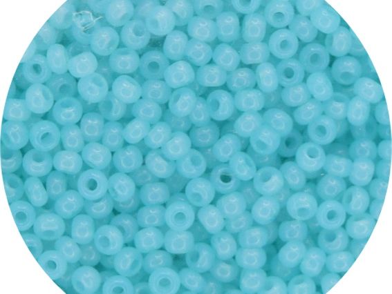 Чешский бисер Preciosa №10/0, круглый, цвет 02265 св.сбирюзовый 50 г
