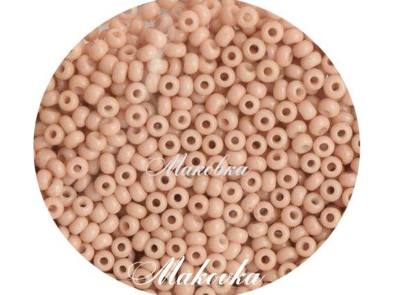Чешский бисер Preciosa №10/0, круглый, цвет 03112 кофейный пастельный, 50 г