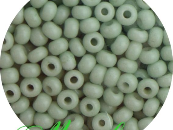 Чешский бисер Preciosa №10/0, круглый, цвет 03163 бледно-салатовый, 50 г