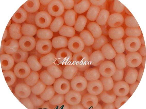 Чешский бисер Preciosa №10/0, круглый, цвет 03184 светлый абрикос , 50 г