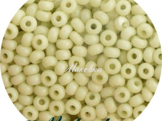 Чеський бісер Preciosa №10/0, круглий, колір 03252 блідо жовтий, 50 г Чеський бісер Preciosa №10/0, круглий, колір 03252 блідо жовтий, 50 г