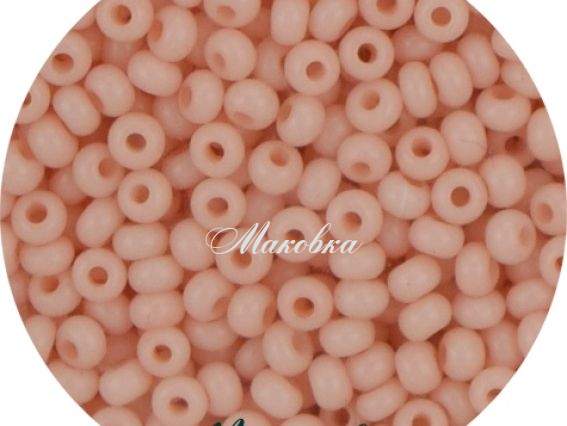 Чешский бисер Preciosa №10/0, круглый, цвет 03285 персиковый, 50 г